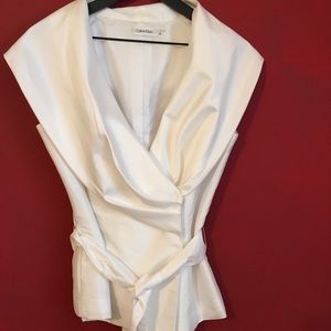 Calvin Klein White formal blouse